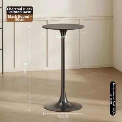 MOLORE | Round High Bar Table for Home Cafe Bar Dining Balcony