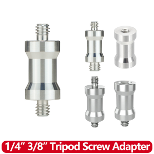 1/4" to 3/8" Screw Adapter Converter Threaded Spigot Mount for GoPro Action Camera Tripod Monopod Flash Light Stand Mounting