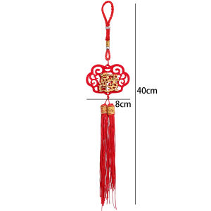 Yespery lớn Trung Quốc túi may mắn Mặt dây chuyền 2026 đồ trang trí năm mới thiết kế truyền thống Mặt Dây Chuyền Tua Rua phước lành đồ treo tường trang trí cửa ﻿