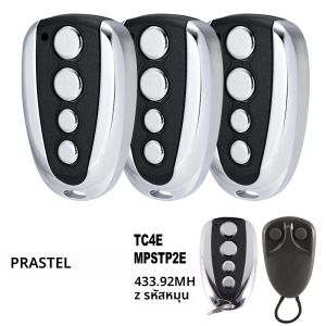 1-3pcs PRASTEL TC4E MPSTP2E รีโมทคอนโทรลโรงรถ 433.92MHz 433 Rolling Code เครื่องส่งสัญญาณมือถือเปิด