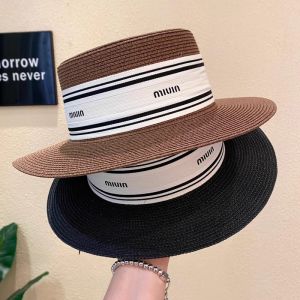 Retro Sun Protection Straw Hat Wide Brim