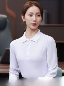 เสื้อยืดคอโปโลแขนยาวหนา 240 กรัม แขนยาว แขนสั้น ผ้าฝ้ายดอกไม้ สำหรับผู้ชายและผู้หญิง เสื้อตัวบนสไตล์เกาหลี ฤดูใบไม้ร่วง