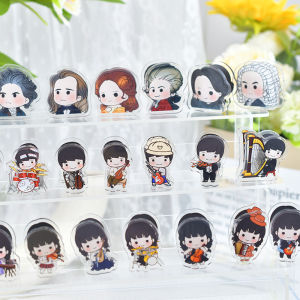 Mini Music Score Clip Cartoon Instrument Musician Beethoven Mozart Sheet Music Clip Gift Piano Book Clip Creative Musical Stationery