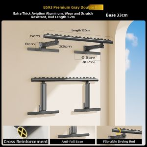 MINGZHI | Space-saving Extendable Wall-mounted Drying Rack