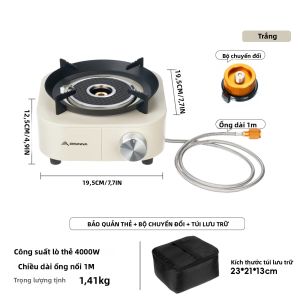 Bếp Hồng Ngoại Di Động Công Suất Cao BISINNA 4000W Nhẹ Kiểu Tách Rời Dùng Cho Cắm Trại Ngoài Trời Dã Ngoại Đi Bộ Đường Dài