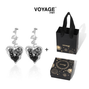 Voyage Elegant Gravel Love Heart Stud Earrings Womens Niche Design Classy Unique Earrings Frosty Style Earrings Earrings