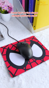 Mousepad Karakter Seri Superhero Face Dan Logo Alas Mouse / Tatakan Mouse Souvenir Gift