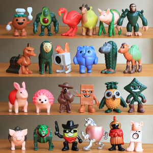 New Phase Two Role Foreign Mountain Sea Novel Wooden Stick Man Figurine Toy Childrens Model Doll PVC Material Collectible