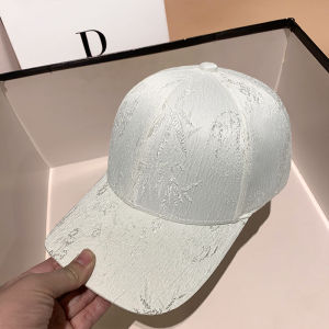 Mũ Bóng Chày Lụa Thời Trang Mới Mùa Xuân Hè Rộng Rãi Phong Cách Thường Ngày Hoa Mặt Nhỏ Kiểu Trung Quốc Mới Mũ Rộng Có Viền