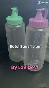 Botol Kecap Plastik Tebal Food Grade 1 Liter / Botol Refill BPA Free Serbaguna 1000ML