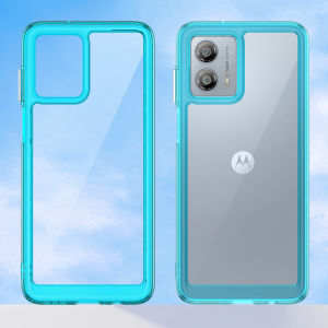 Ốp Lưng Trong Suốt Chống Sốc EUCAGR Cho Dòng Motorola Moto G53 - Vỏ Điện Thoại Chống Trầy Xước Với Khung Màu Bảo Vệ