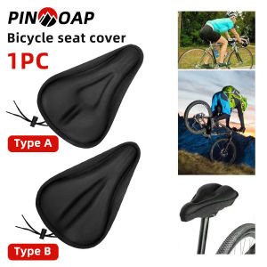PINMOAP 1PC Bicycle Seat Cover Gel Anti-Skid Breathable Waterproof 3D Thickened Seat Cover With Drawcord Is Necessary For Riding