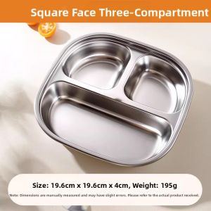 HANXIAO | Childrens 304 Stainless Steel Divided Tray