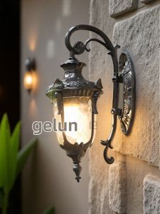 DUOSHANG | Waterproof Outdoor Antique Style Wall Light