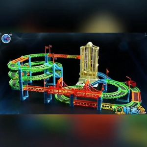 Đồ chơi ô tô đường đua lắp ráp ô tô đường ray xe đồ chơi bộ 140 chi tiết siêu lớn Đồ chơi trẻ em lắp ghép đường ray ô tô