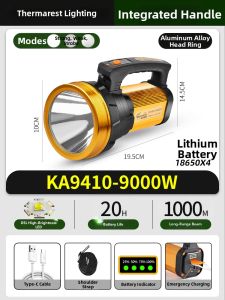 Outdoor Portable Super Bright Charging Spotlight Long-lasting Lithium Battery