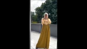 Gamis Bunga Terbaru Kifara Dres Crinkle Airflow Mix Ceruty Babydoll Dress Kondangan Wanita Elegan