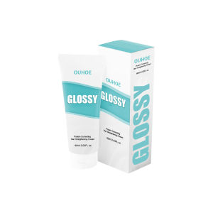 Ouhoe Glossy Protein Correcting Hair Straghtening Cream Replenish Hair Nutrition And Moisture Hair Easily Soften Smoothing Silky Deeply Nourishing Repair Damage Shine Promotes Hair Growth Hydrate With Keratin Hair Care 60ml