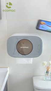 Hộp Đựng Giấy Vệ Sinh ECOMAC Gắn Hít Tường Chắc Chắn Tiện Lợi