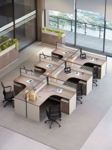 Modern Minimalist Office Workstation Computer Desk