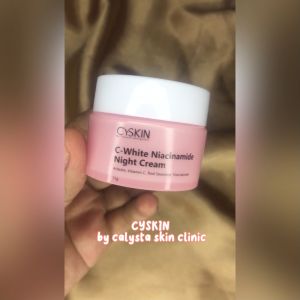 Cyskin Cream Malam untuk Melembabkan dan Mencerahkan Wajah 15 gr I C-White Niacinamide Cream