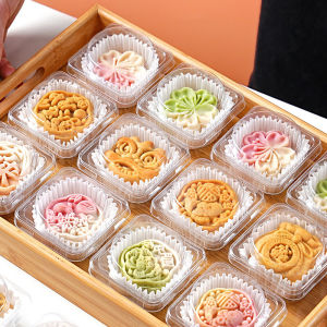 Baking Pastry Packaging Box Home Use Egg Yolk Crisp Box Green Bean Cake Absorption Plastic Box Mooncake Box Kitchen Cooking Tools