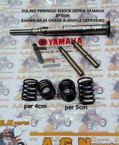 SULING PENINGGI SHOCK DEPAN YAMAHA BYSON BAHAN BAJA GRADE A-HARGA SEPASANG