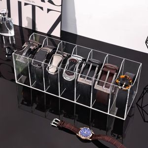 3/5/7 Grid Belt Organizer BoxesAcrylic Belt Storage Holder for ClosetDisplay Case for TieBow TieBelt Storage Rack & Display