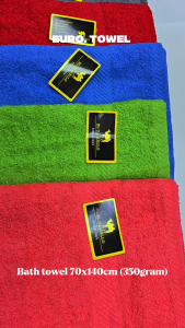 Bath Towel 70x140cm 100% Cotton Highly Absorbent Light Weight Quick-Dry Towel Gray Blue Green Red Beige Black