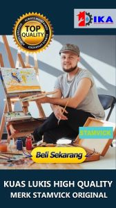 Kuas Lukis Cat Air Kuas Stamvick Kuas Nail Art Brush Kuas Gambar Kuas Melukis Peralatan Seni Melukis - 1 Pcs