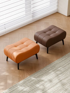 Solid Wood Low Stool Home Living Room Sofa Shoe Changing Stool Luxury Small Board Stool for Relaxation And Decor