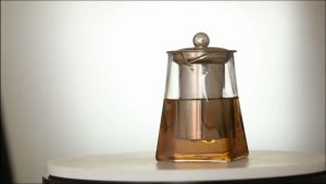 Golden  กาชงชา กาแก้ว  ตัวกรองสแตนเลส ก้นออกแบบเป็นเหลี่ยม ไลฟ์สไตล์เม็กซิโก Glass teapot