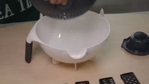 OUTDOORMORE 9 In 1 Home Multifunction Vegetable Cutter Set Drain Basket Potato and Carrot Slicer