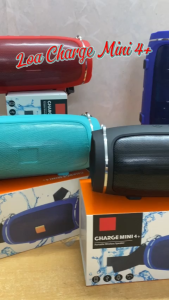 ( TẶNG KÈM DÂY ĐEO ) Loa Bluetooth Charge 4+ Mini  Âm thanh cực hay  Thiết kế đẹp dễ dàng sử dụng - Bảo Hành Lỗi 1 Đổi 1