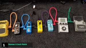 Basics 1/4 Inch Guitar Patch Cable - 15CM