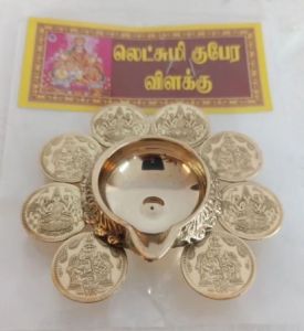 KUBERA KAMACHI AMMAN  LAKSHMI AND ASHTALAKSHMI VILAKU BRASS {READY STOCK}