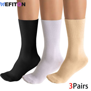 3-Pair Premium Bamboo Diabetic Socks Bundle - Ultra-Soft & Non-Binding for Men & Women - Neuropathy Socks with Seamless Toe