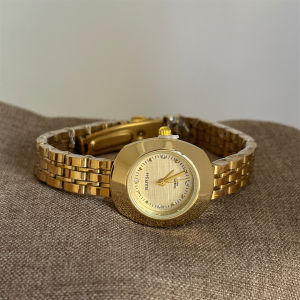 Barsh New round And Square Diamond Face Womens Watch Retro Style Student High School Junior High Quartz Watch Elegant Metal Strap