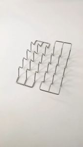 Stand Taco 304 Stainless Taco Holder 4 Kisi Taco Shell Rak Stand Holder Pizza Taco Untuk Dapur Restoran