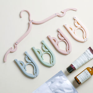 High-quality Clothes Hanger with clip Travel Folding Hanger Portable Multifunction Outdoor Non-slip Hanger with Clips Foldable hanger