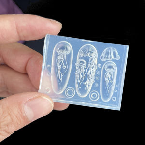 Creative Jellyfish Nail Art Moulds Silicone Dropper Mold Nail Decoration Molds Unique Manicures Jewelry Resin DIY Craft Material