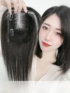 Defancy | Lightweight Swiss Net Hair Extension Pieces For Women Cover Grey Hair Frontal Hair Loss Pure Handmade Weave Real Human Hair