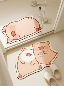 2025 New Bathroom Mat Home Use Anti Slip Durable Silicon Dendroid Carpet Foot Pad for Bathroom Easy to Clean Machine Weave