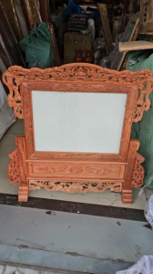 Khung ảnh thờ ngang tứ linh gỗ hương cao cấp kích thước: 20cm x30cm 25cmx35cm và 40x30cm