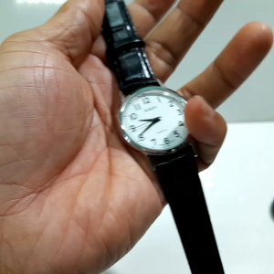 Đồng hồ nữ dây da Script size 34.5mm second hand si Nhật
