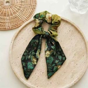 WEIHEHU | Vintage Court Style Bow Ribbon Hair Scrunchie