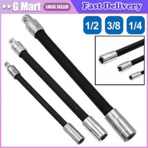 ⭐【LazTop Seller】Kit Electric Wrench Elastic Connecting Rod Universal Flexible Shaft Quick Ratchet Wrench Spring Extension Rod 1/4 3/8 or 1/2 Flex LZC-Wrench-Spring