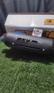 REV EXHAUST ADJUSTABLE SOUND POWER PIPEMADE BY EXOS FREE STICKERS LTO APPROVED