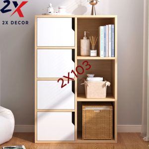Tủ đựng đồ đa năng kết hợp kệ để đồ có thể sử dụng để làm giá sách đựng quần áo decor trang trí nhà 2X Decor- 2X103
