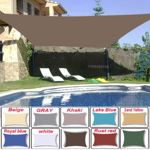 19 Colors of Waterproof Awning Sunshade Sail Garden Beach Camping Terrace Swimming Pool Awning Tent